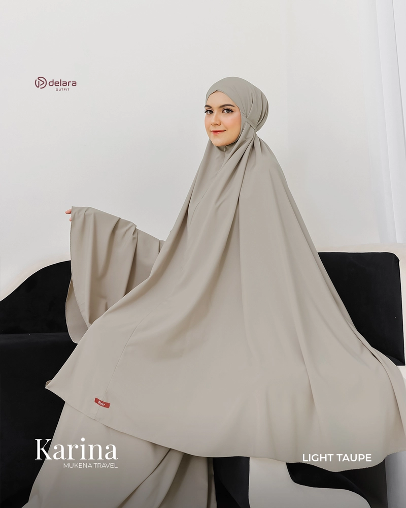 Product image MUKENA KARINA JUMBO LIGHT TAUPE